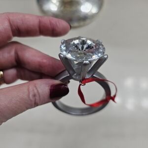 Blingy "Diamond" Ring Ornament or Bag Charm